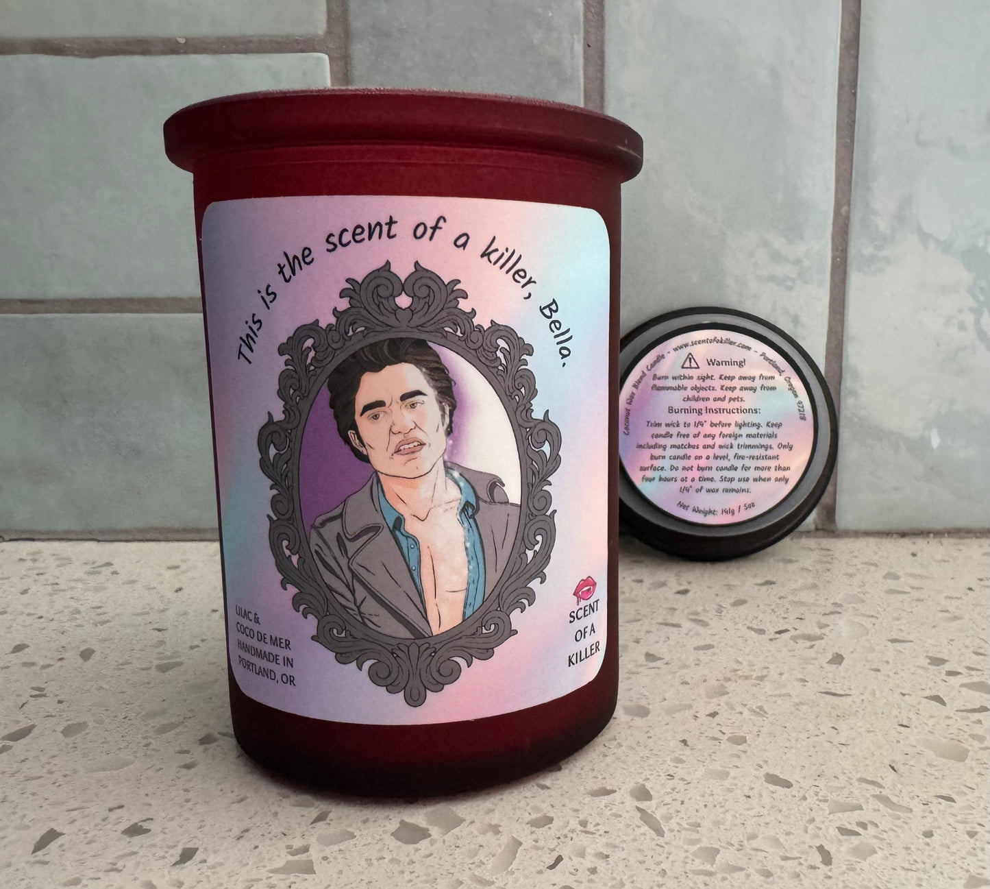 This is the scent of a killer, Bella. (Lilac & Coco de Mer Parody Candle)