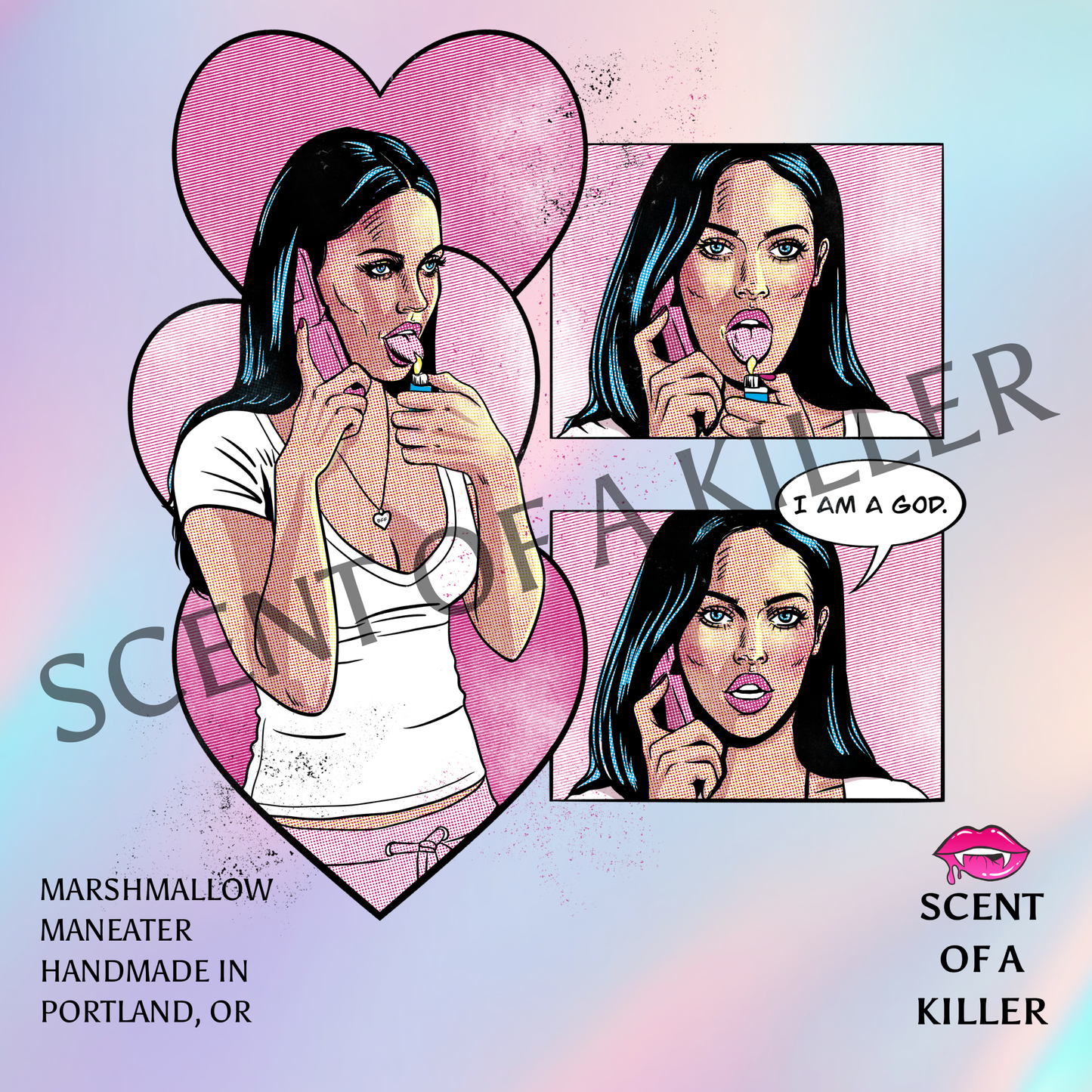 Jennifer: I AM A GOD. (BellerisAliveArt Collab Campfire Marshmallow Parody Candle)