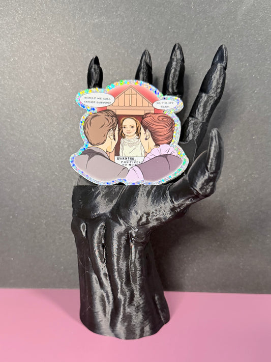 Conjuring Chuckesmee (3” Glitter Sticker)
