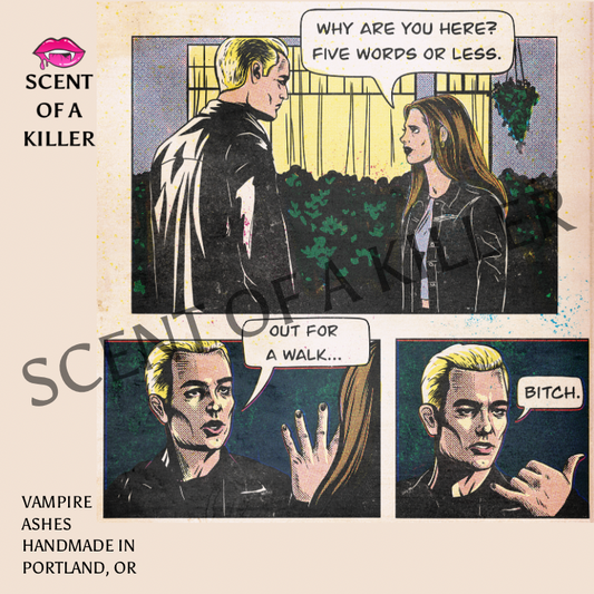 Out. For. A. Walk. [Bleep]. (BellerisAliveArt Collab Dragon’s Blood Insense Parody Candle)