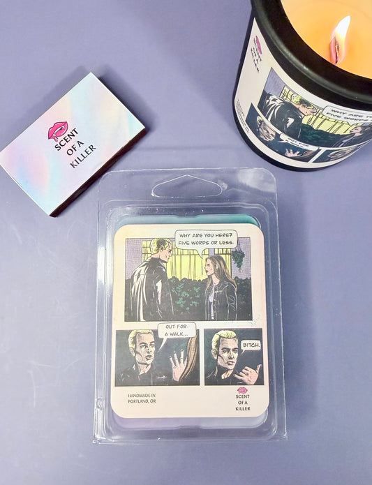 Out. For. A. Walk. [Bleep]. (2.75 Ounce Scented Parody Eco Glitter Marbled Wax Melts)
