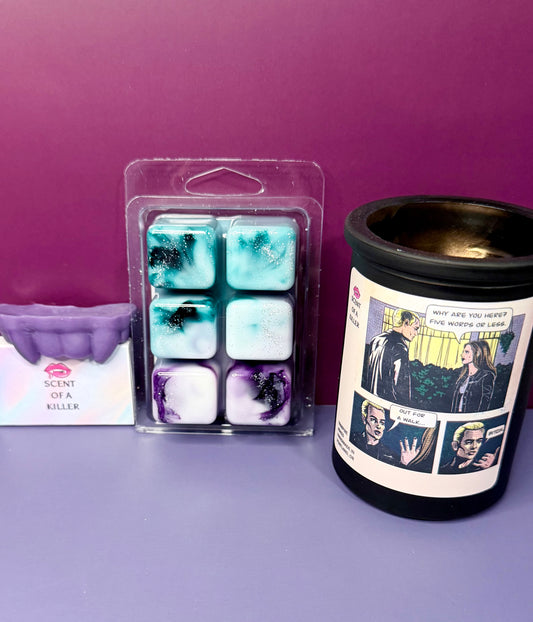 Out. For. A. Walk. [Bleep]. (2.75 Ounce Scented Parody Eco Glitter Marbled Wax Melts)