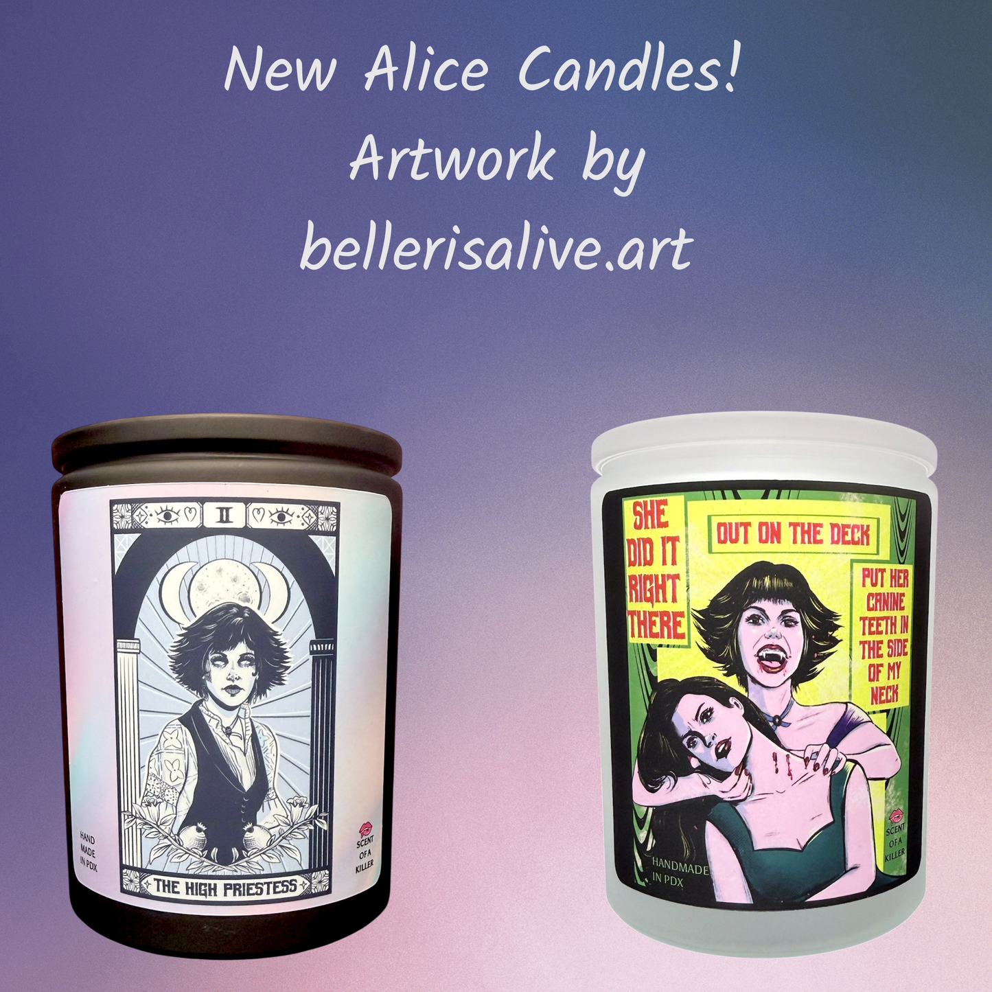 Alice & Bella Parody Candle (BellerisAliveArt Collab)