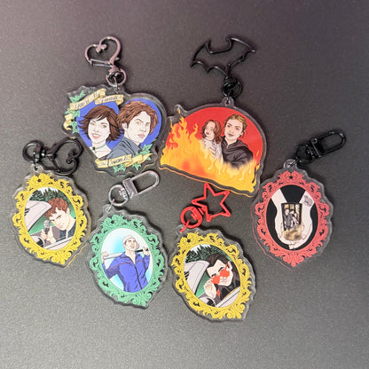 Jane Yeeting Chuckesmee (2.5” Acrylic Keychain with Bat Clasp)