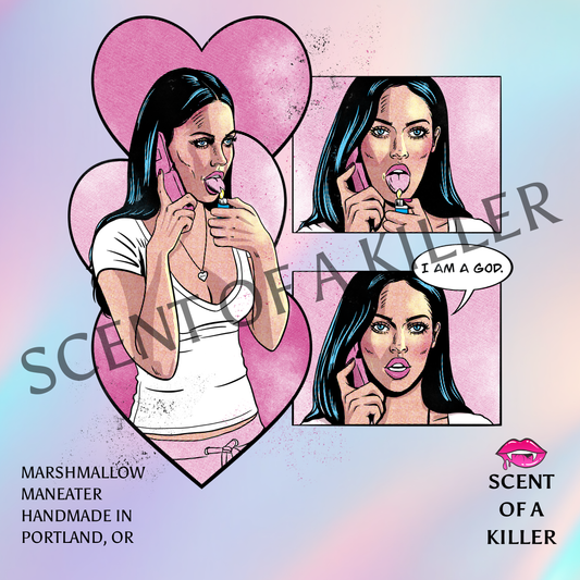 Jennifer: I AM A GOD. (BellerisAliveArt Collab Campfire Marshmallow Parody Candle)