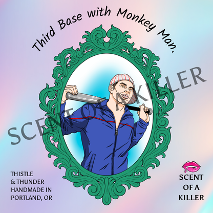 Third Base with Monkey Man. - Candle