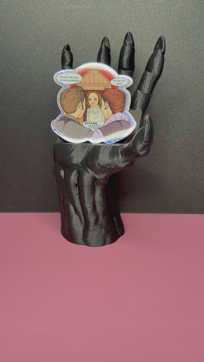Conjuring Chuckesmee (3” Glitter Sticker)